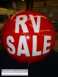 7 ft. helium balloon for business advertising